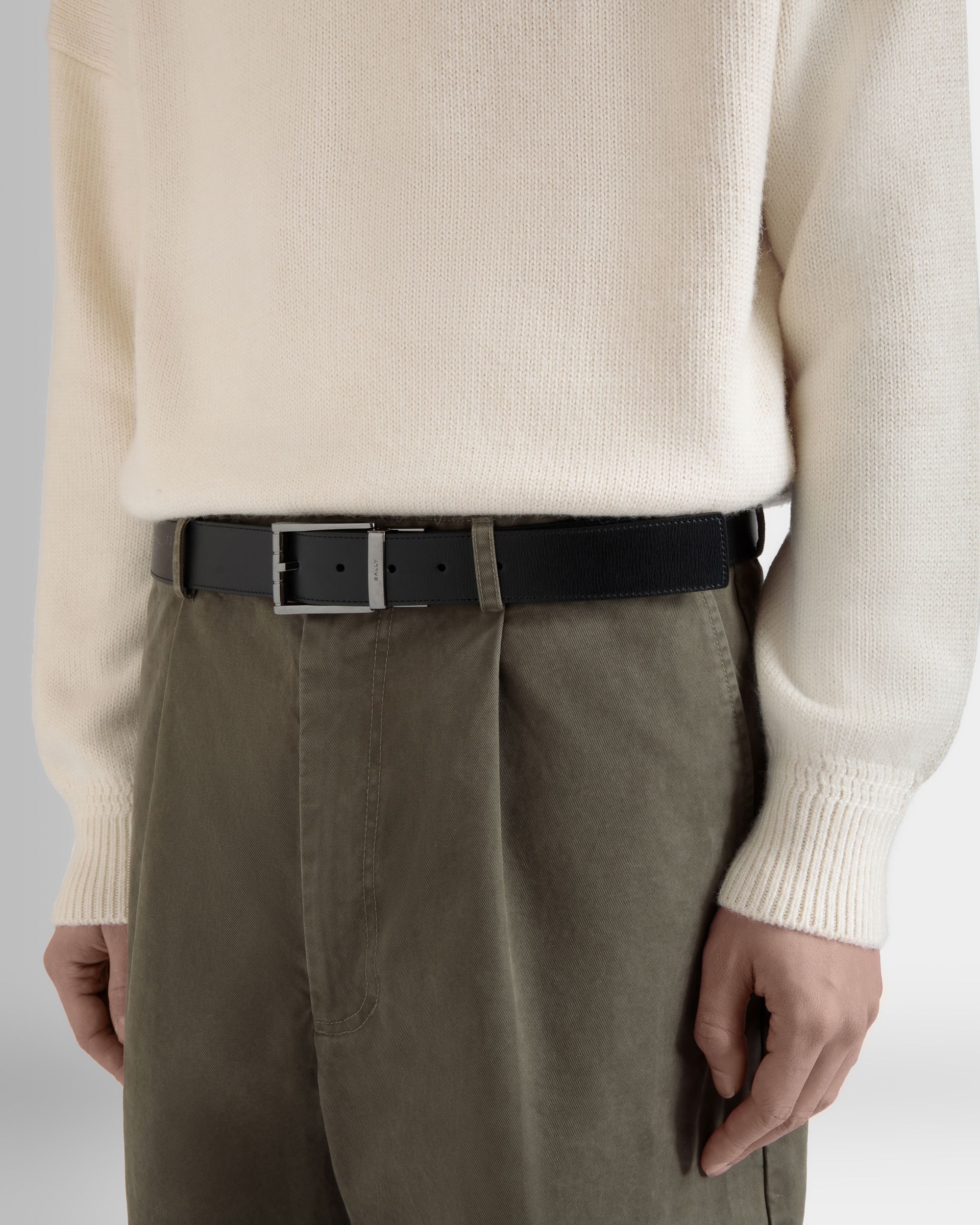 Astory 35mm Reversible And Adjustable Belt In Black Leather - Image 5