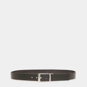 Dress Belt In Black Leather