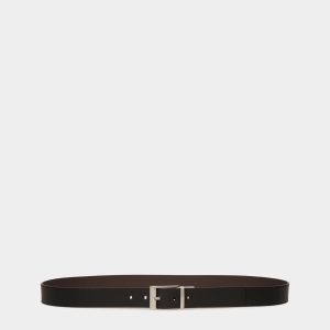 Dress Belt In Brown And Black Leather