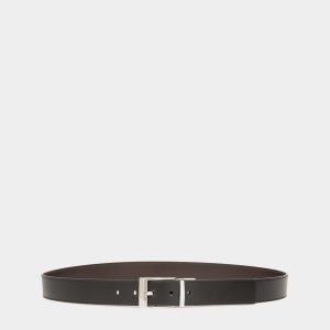 Shiffie 35mm Reversible And Adjustable Belt in Black And Brown Leather