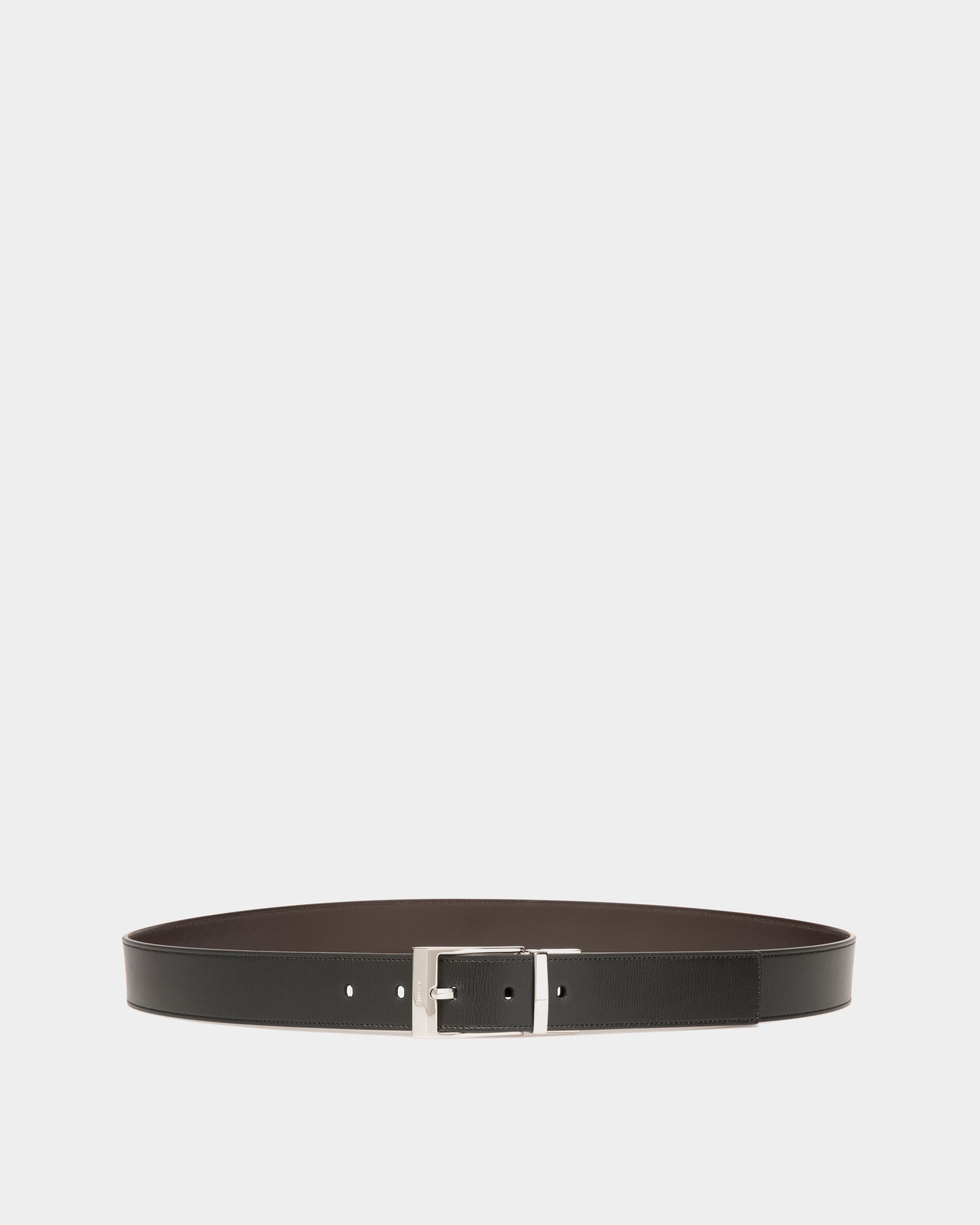 Shiffie 35mm Reversible And Adjustable Belt in Black And Brown Leather