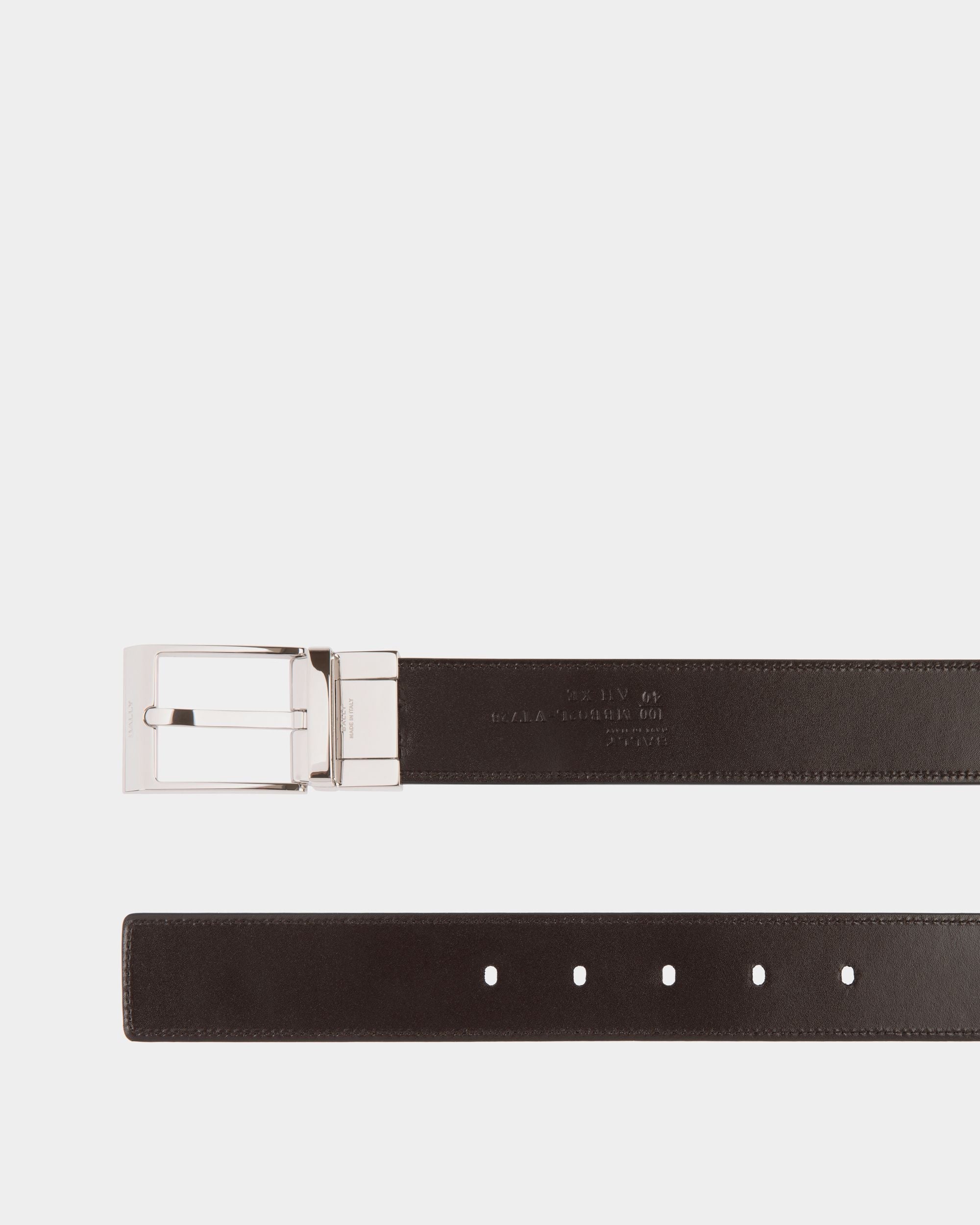 Shiffie 35mm Reversible And Adjustable Belt in Black And Brown Leather - Image 2