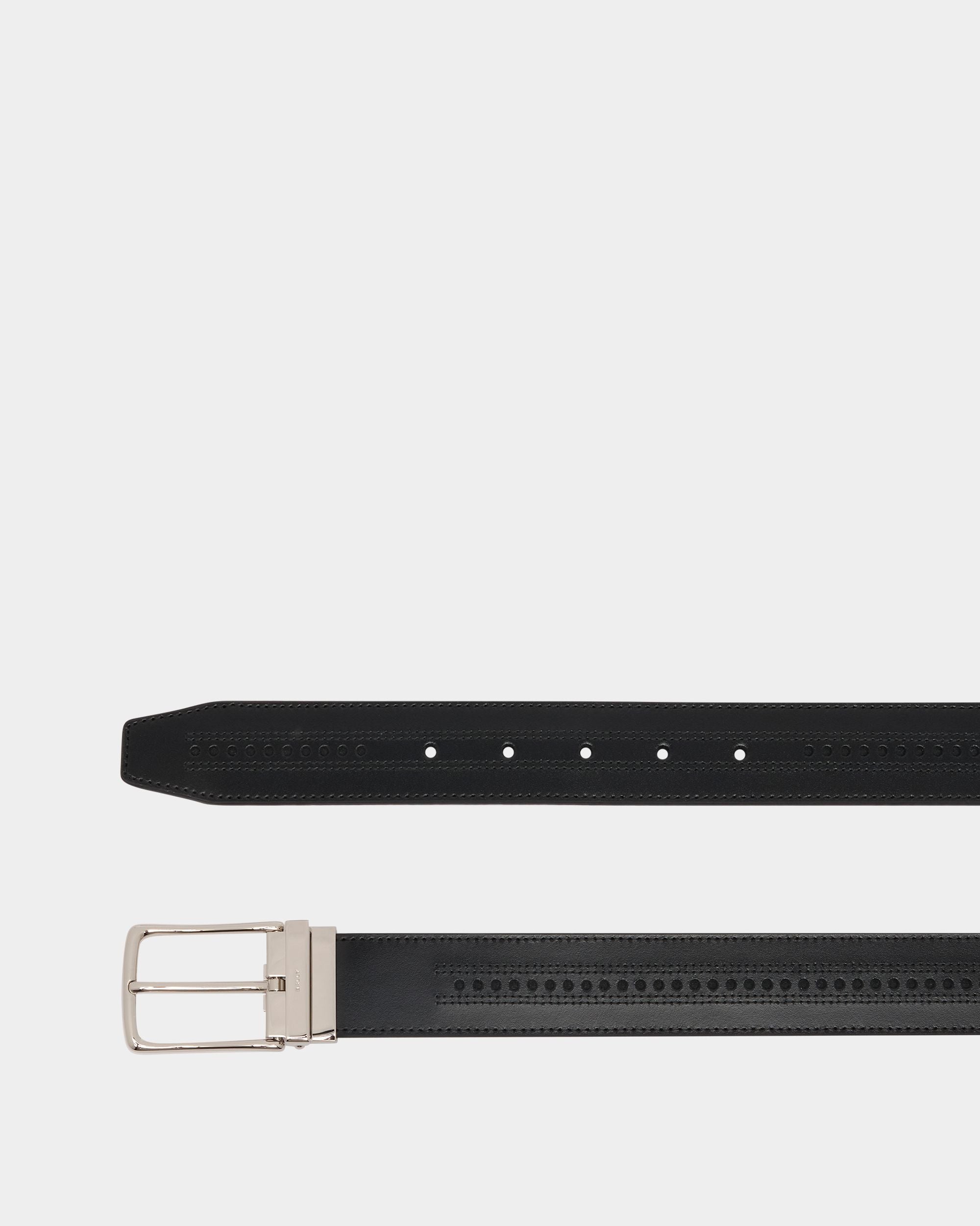 Ketter 35 mm Adjustable And Reversible Belt in Black And Ebano Leather - Image 2