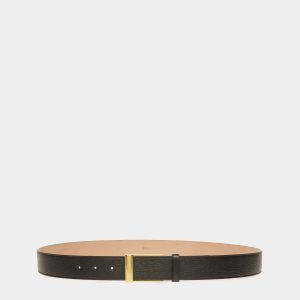 Dress Belt In Black Leather