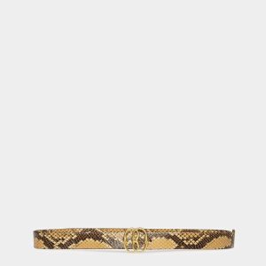 Emblem Printed Python 35mm Belt