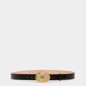 Mountain 35mm Belt in Black Leather