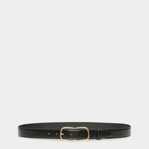 Loto 30mm Belt in Black Leather