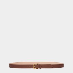 Carl 30mm Belt in Brown Leather