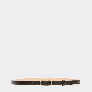 Loto 20mm Belt in Black Leather