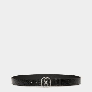 Bally Iconic 35mm Belt In Black Leather