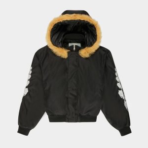 Recycled Nylon Bomber In Black