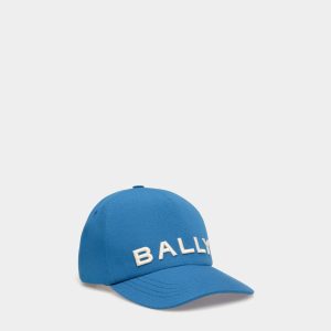 Baseball Hat In Blue Cotton