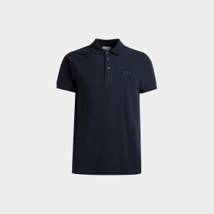 Polo Shirt in Navy Blue cotton