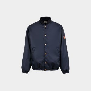 Bomber in Dark Blue Nylon