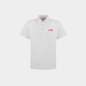 Polo Shirt in White Cotton