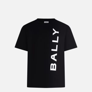 T-Shirt In Black Cotton