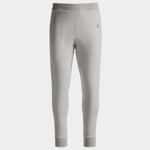 Sweatpants With a Bally Crest Logo In Grey Melange Cotton