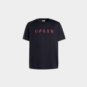 Summer Capsule T-Shirt In Navy Blue Cotton