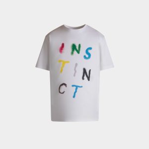 T-Shirt Bally Instinct In White Cotton