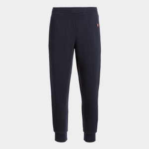 Sweatpants With a Bally Flag in Navy Blue Cotton