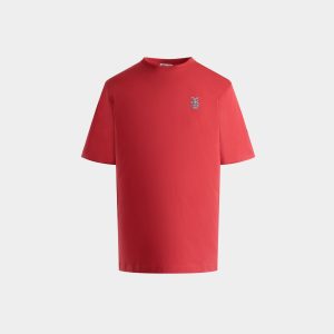 T-Shirt in Red Cotton