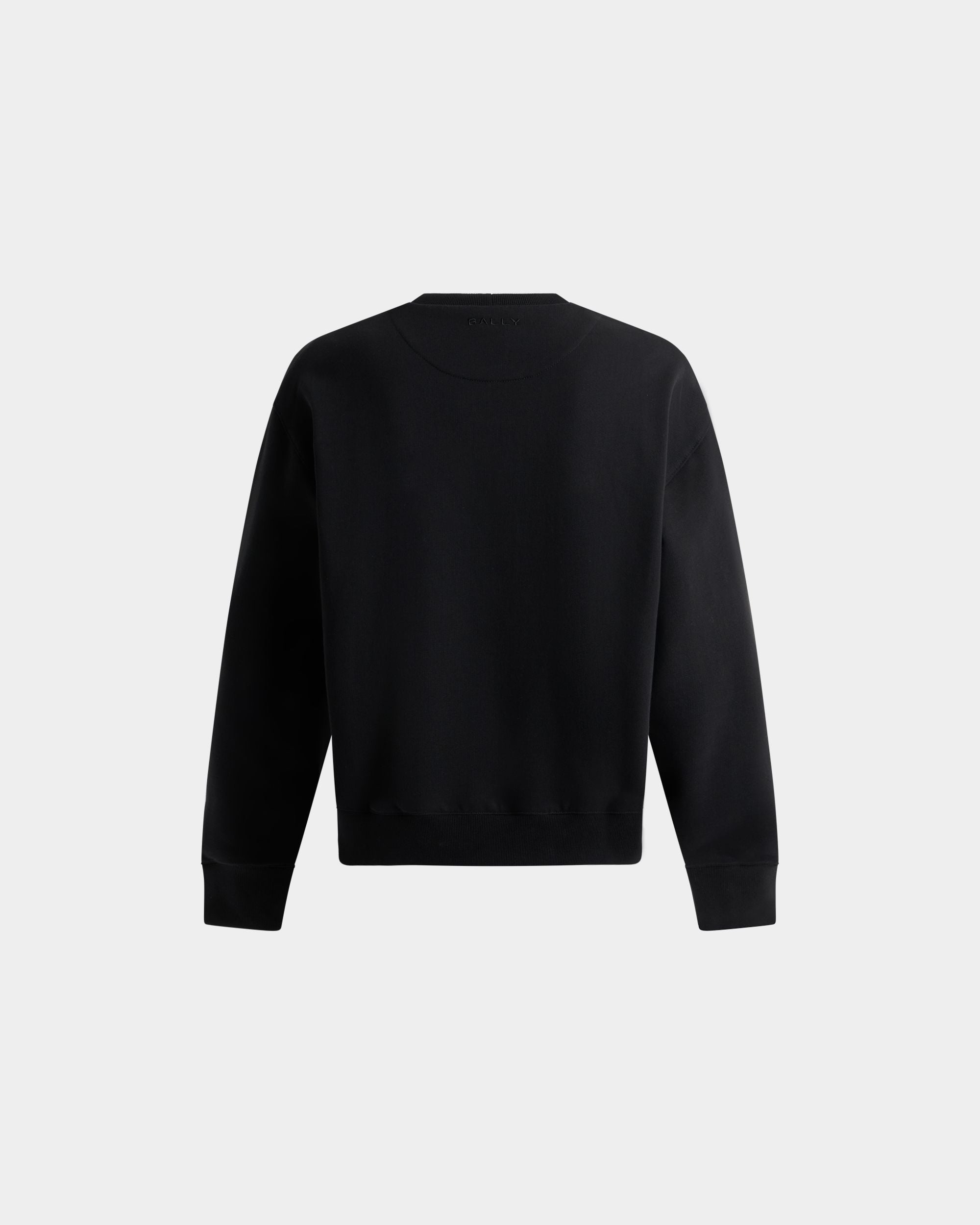 Crewneck Sweatshirt in Black Cotton With a Comics Graphic - Image 3