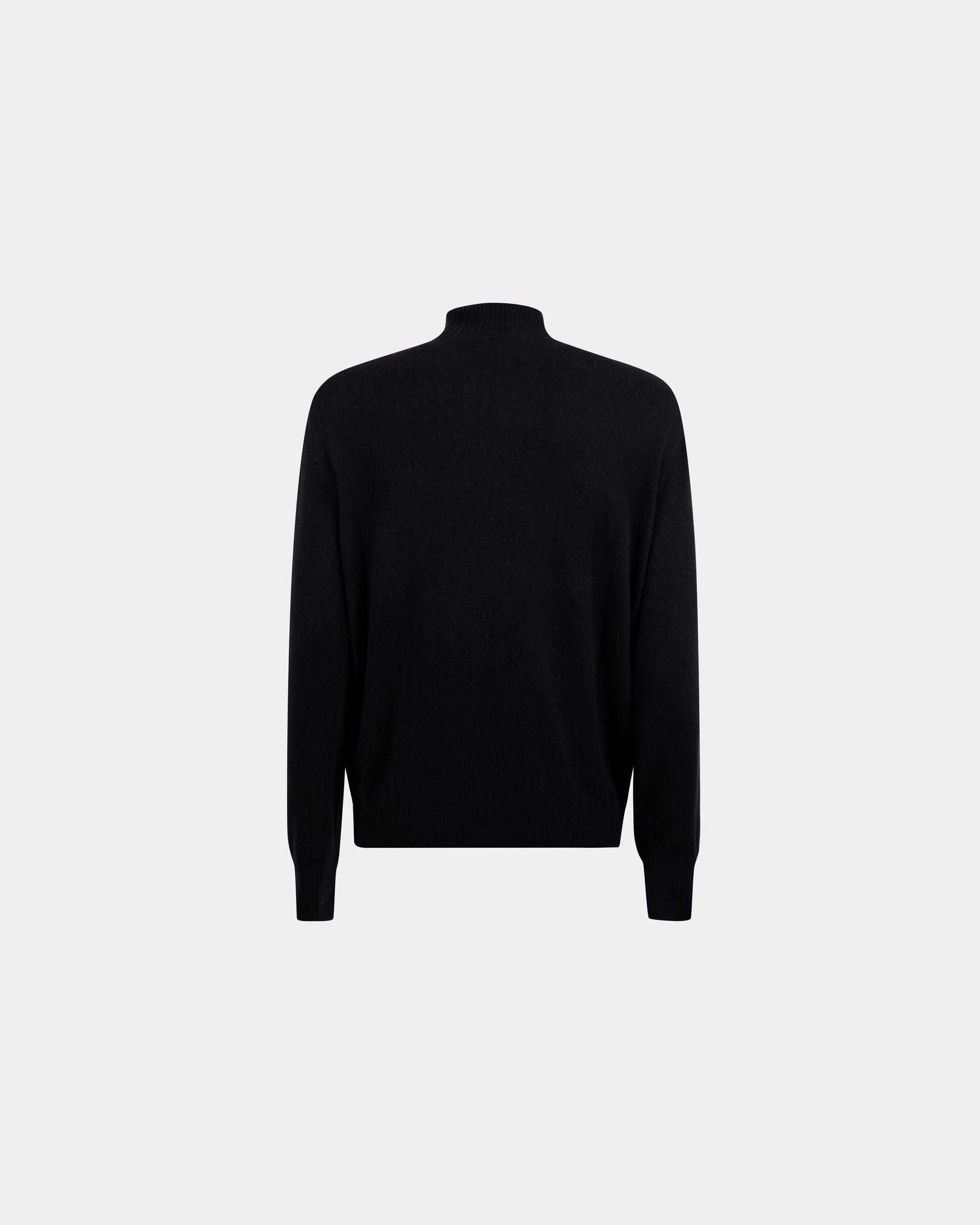 Turtleneck Sweater In Dark Blue Cashmere - Image 7