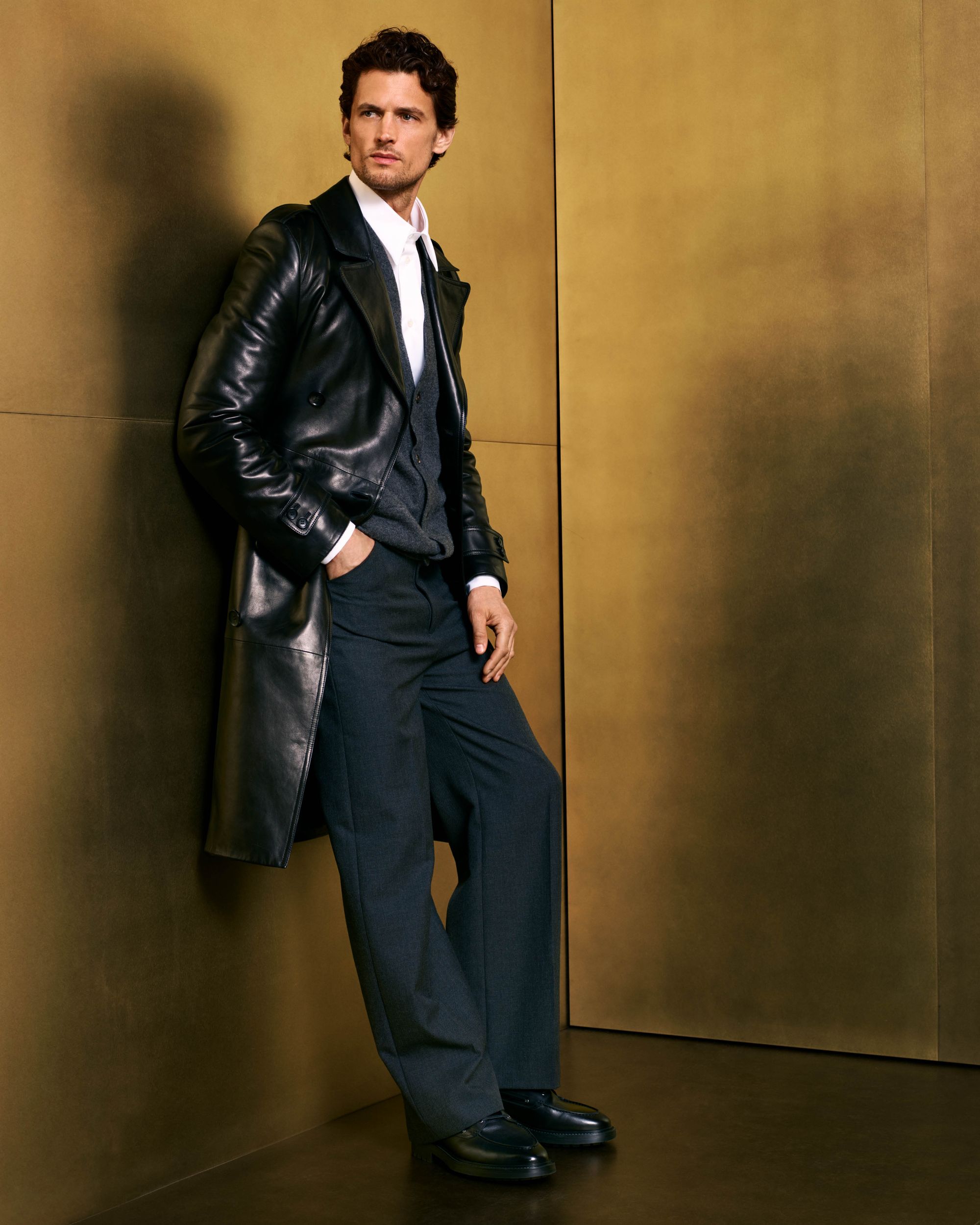 Cardigan With Bally Crest Logo in Dark Grey Cashmere - Image 9