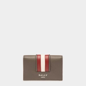 Balee Leather Beniness Card Holder In Army Green