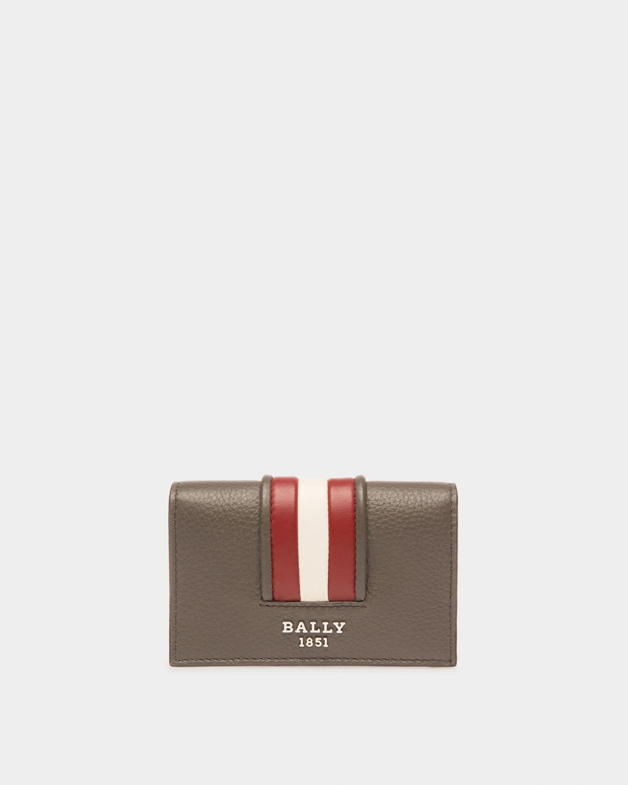 Balee Leather Beniness Card Holder In Army Green