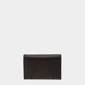 Annye Leather Business Card Holder In Black
