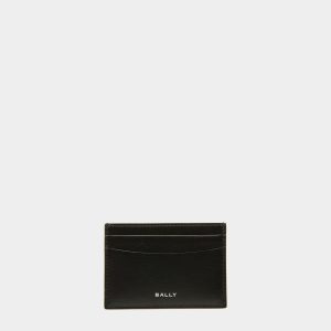 Banque Business Card Holder In Black Leather