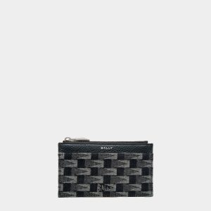 Pennant Coin Card Holder in Denim