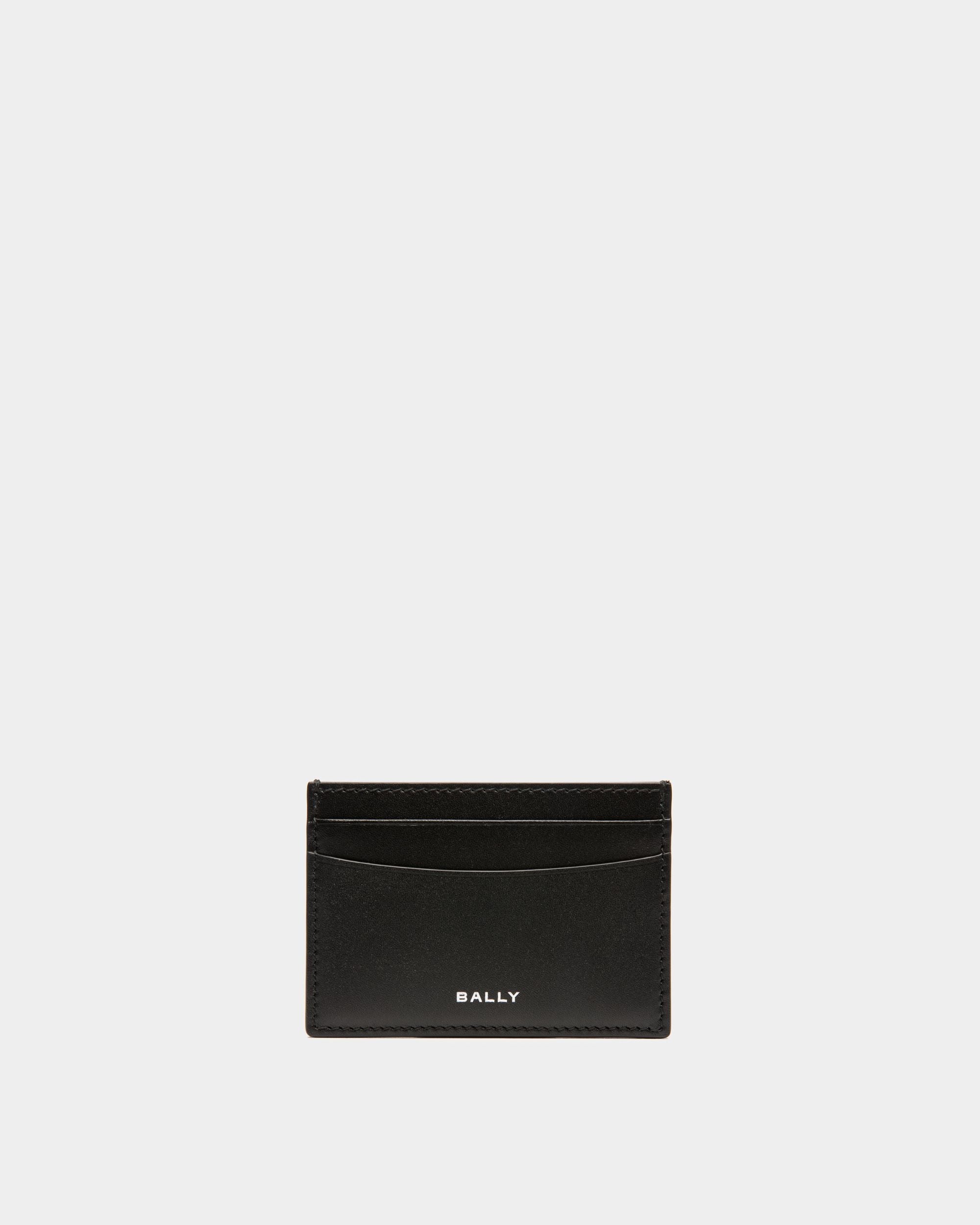 Busy Bally Card Holder in Black Leather