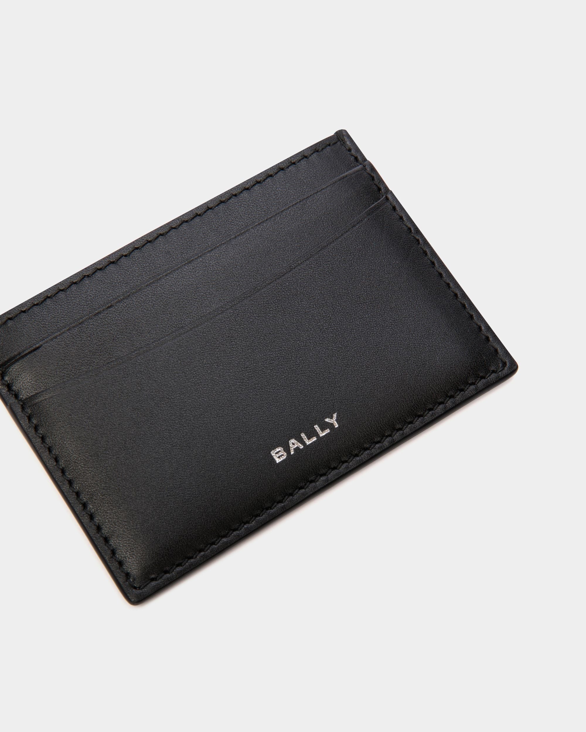 Busy Bally Card Holder in Black Leather - Image 4