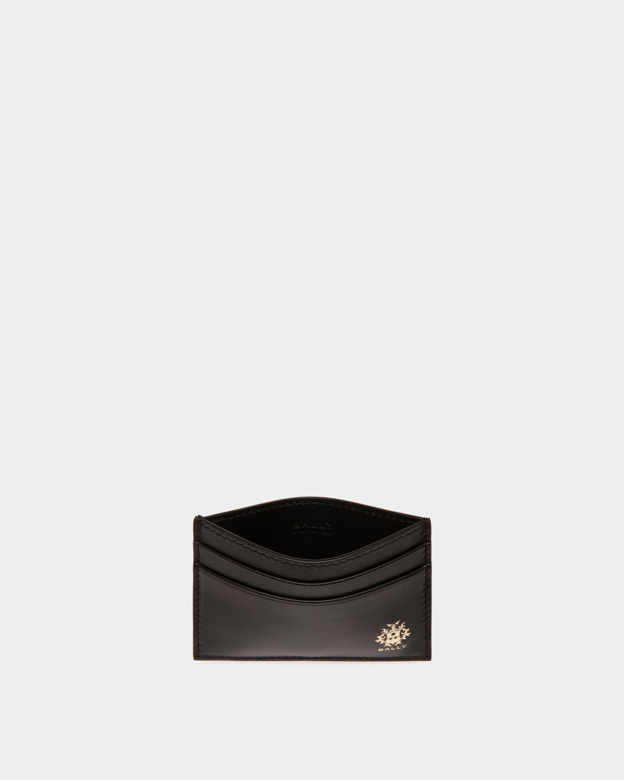 Beckett Card Holder in Black Leather - Image 3