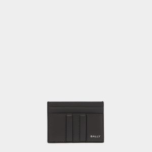 Mythos Card Holder in Grey Recycled Leather