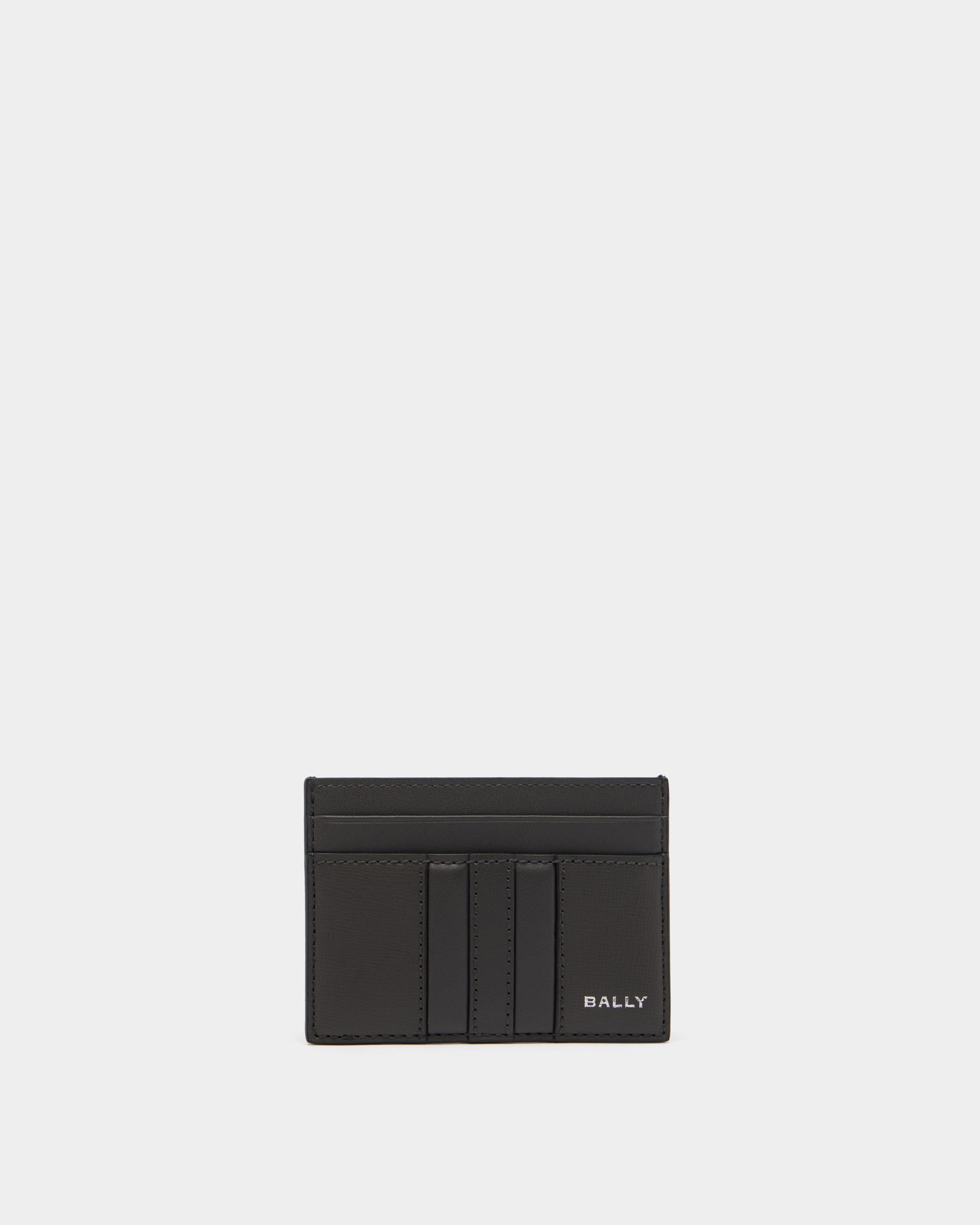 Mythos Card Holder in Grey Recycled Leather