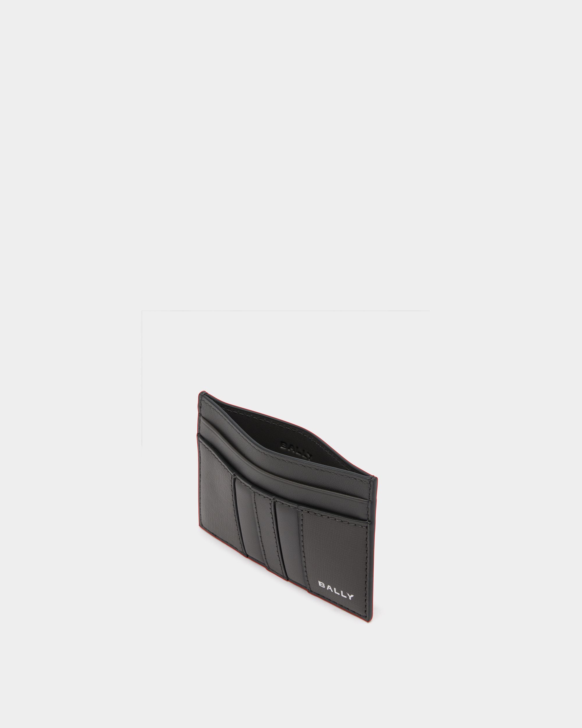 Mythos Card Holder in Grey Recycled Leather - Image 3