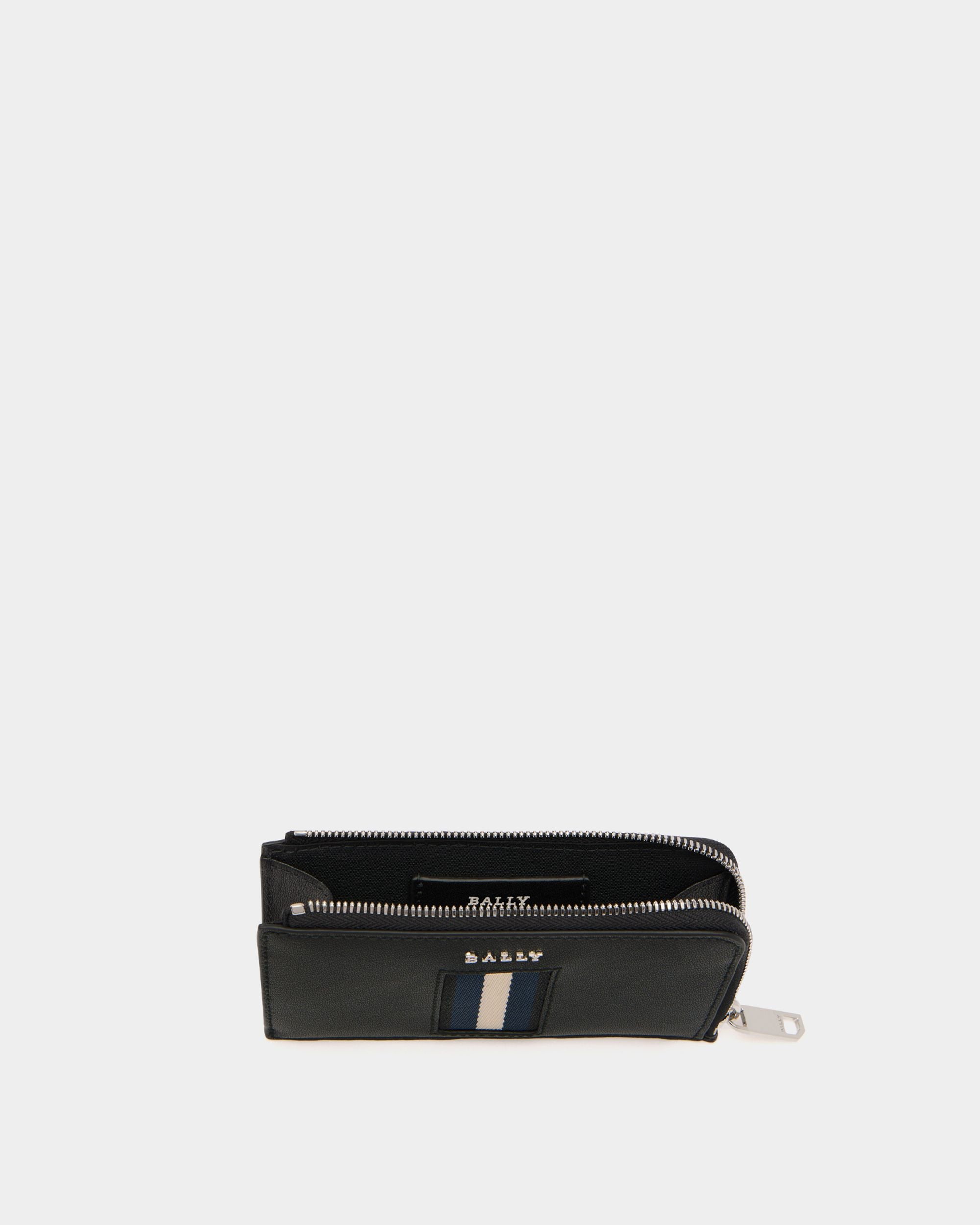 Business Card Holder in Black Leather With a Bally Ribbon - Image 3
