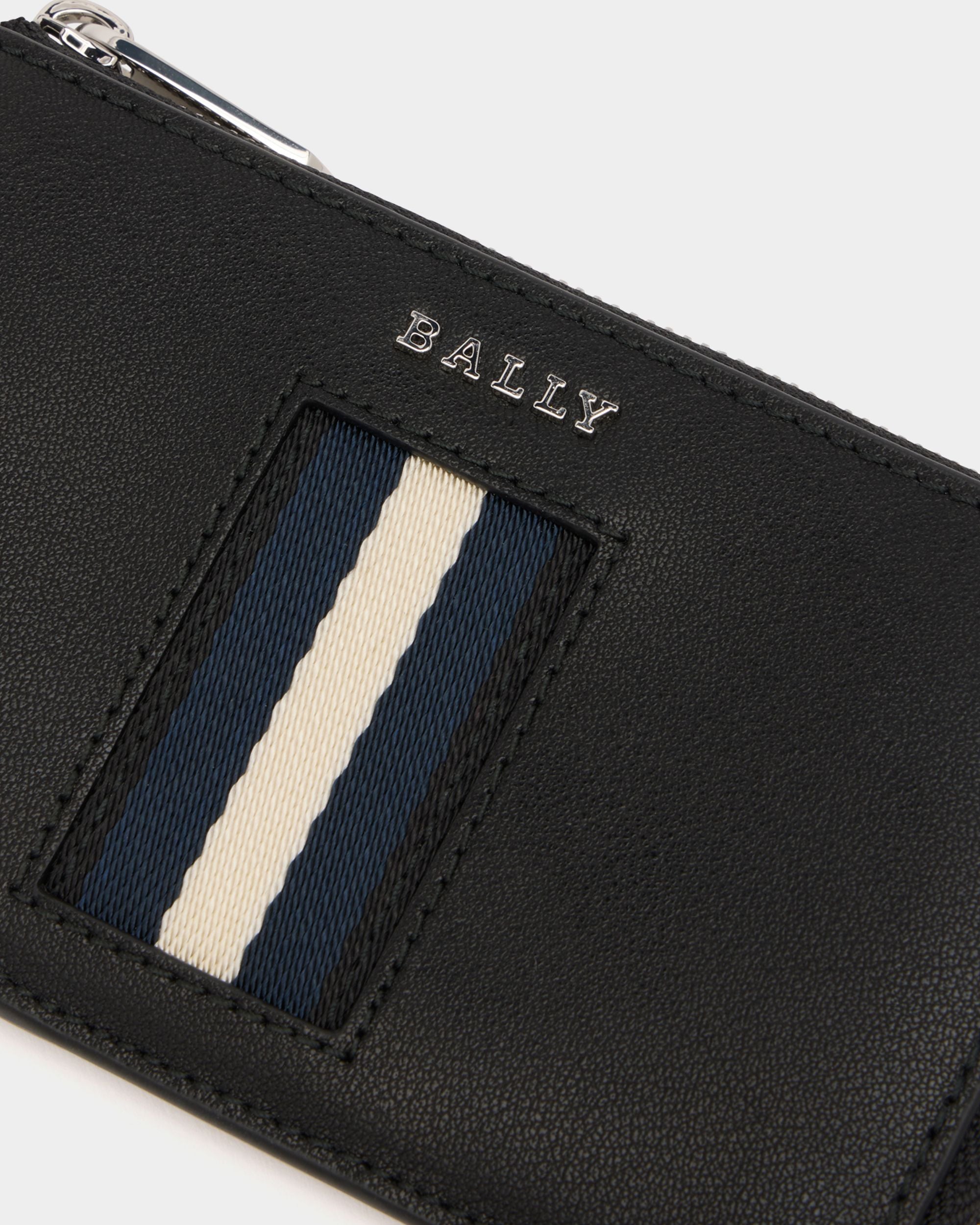 Business Card Holder in Black Leather With a Bally Ribbon - Image 4