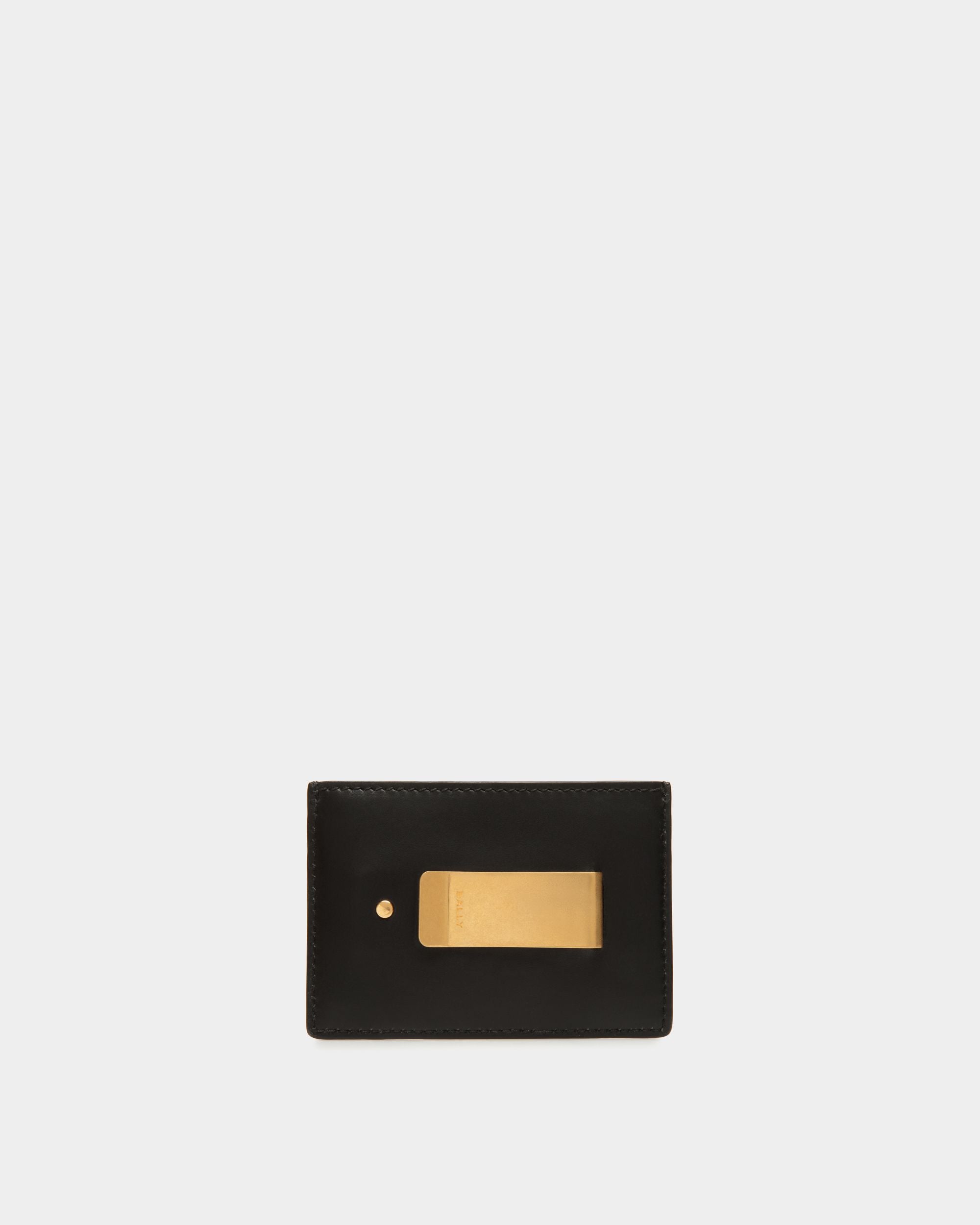 Beckett Card Holder in Black Leather - Image 2