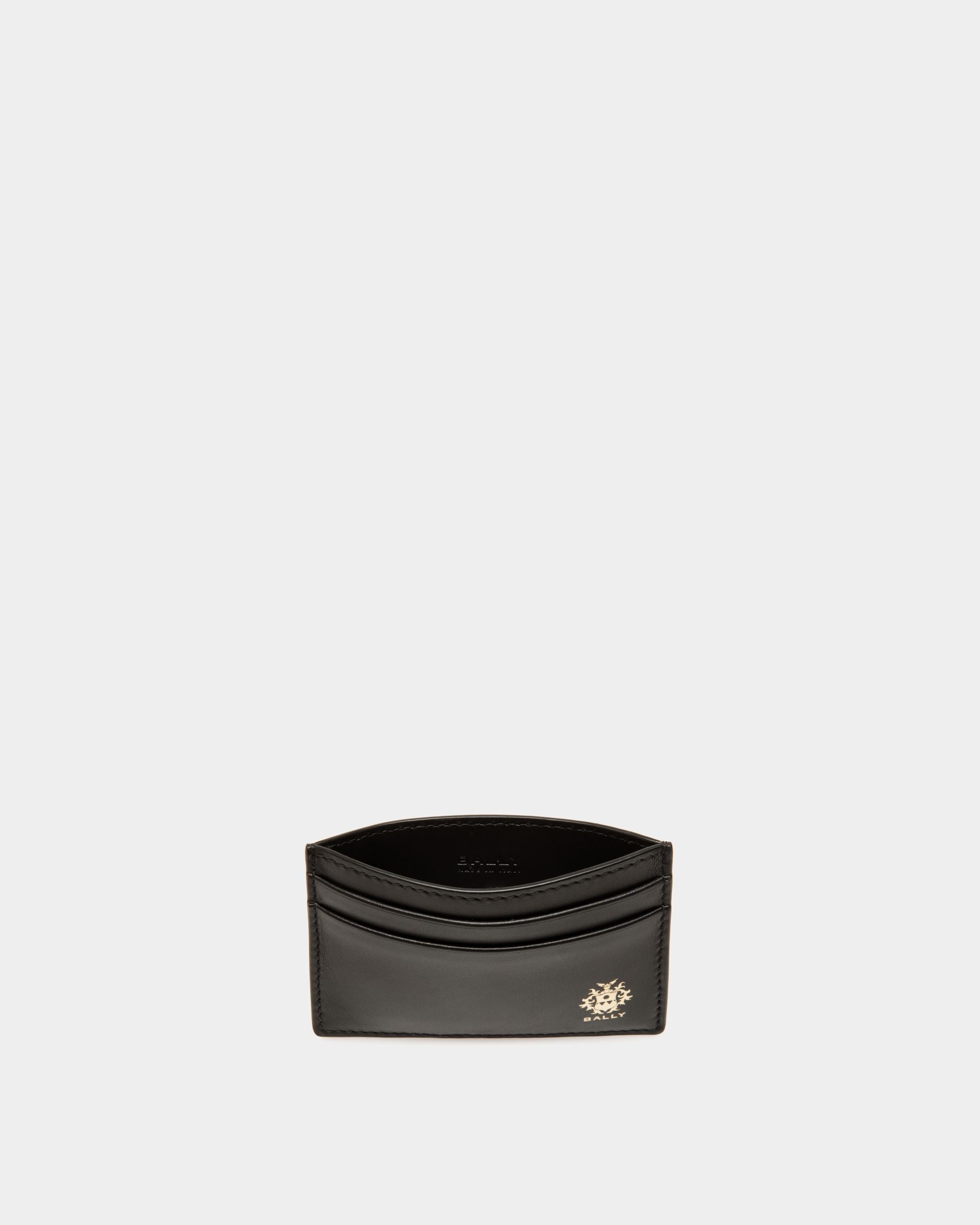 Beckett Card Holder in Black Leather - Image 3