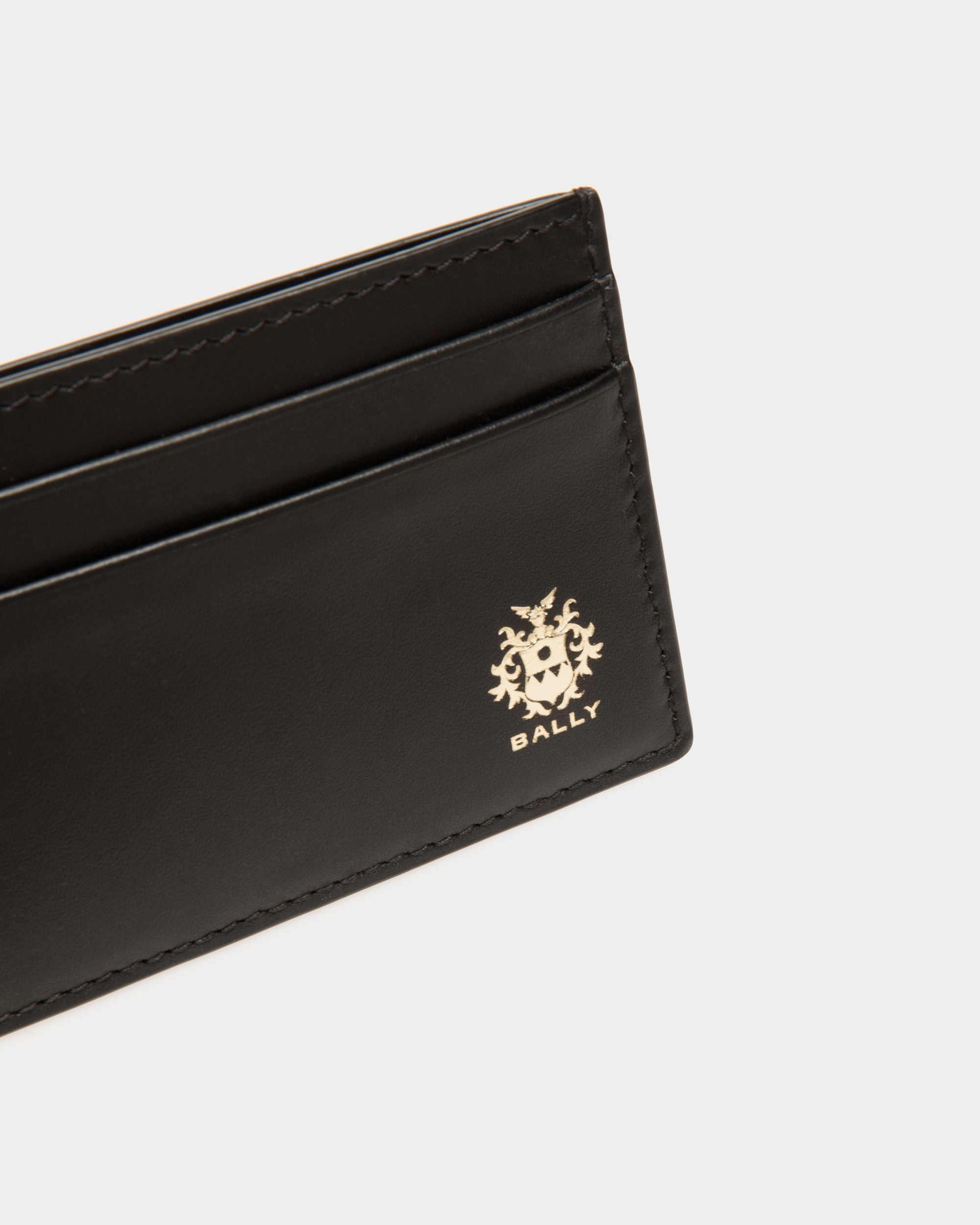 Beckett Card Holder in Black Leather - Image 4