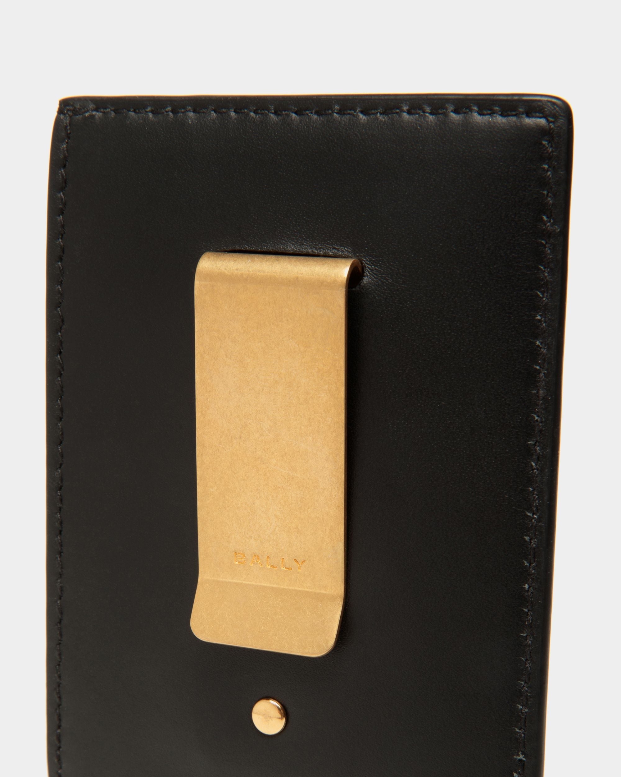 Beckett Card Holder in Black Leather - Image 5