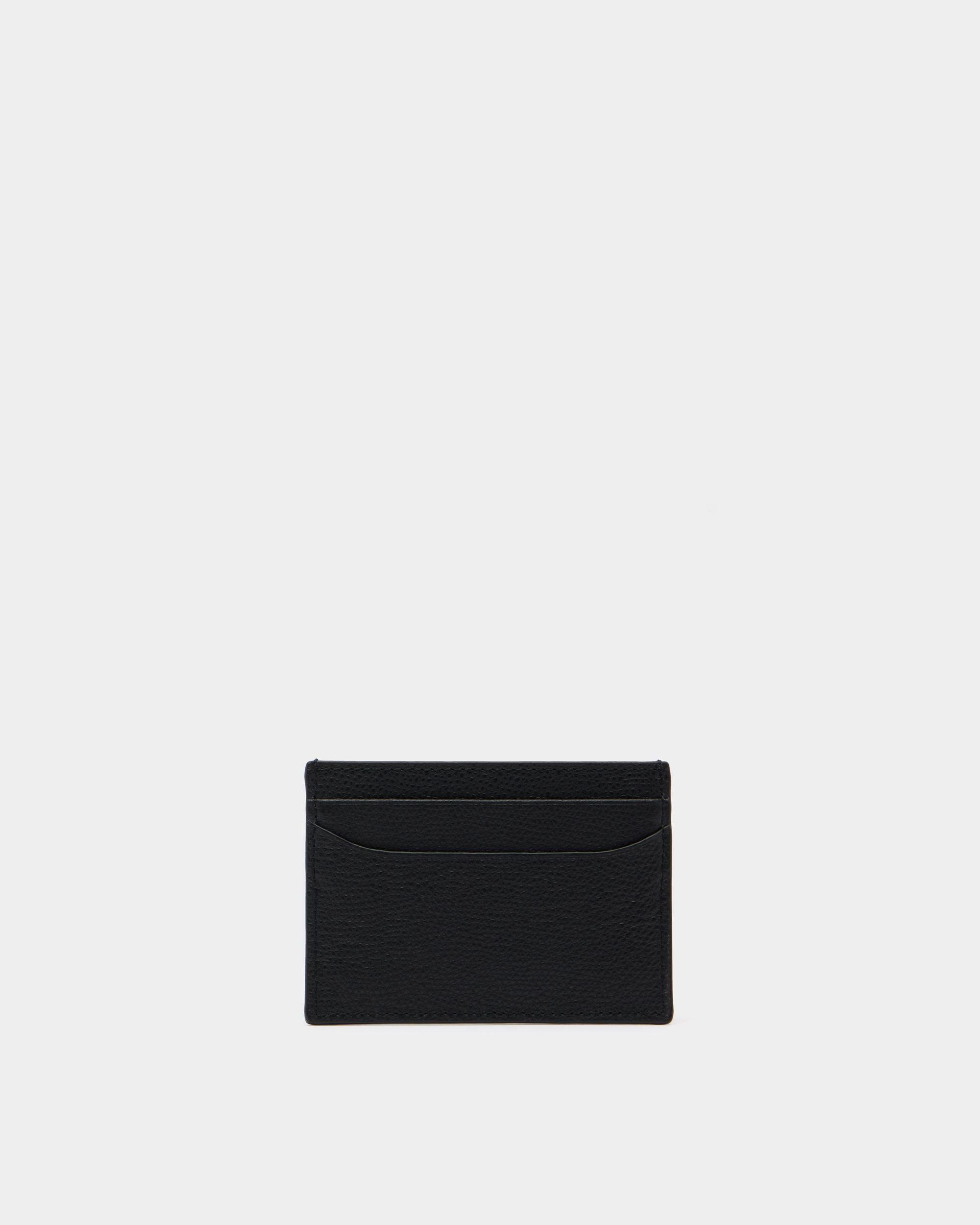 Bally Essential Card Holder in Black Grained Leather - Image 2