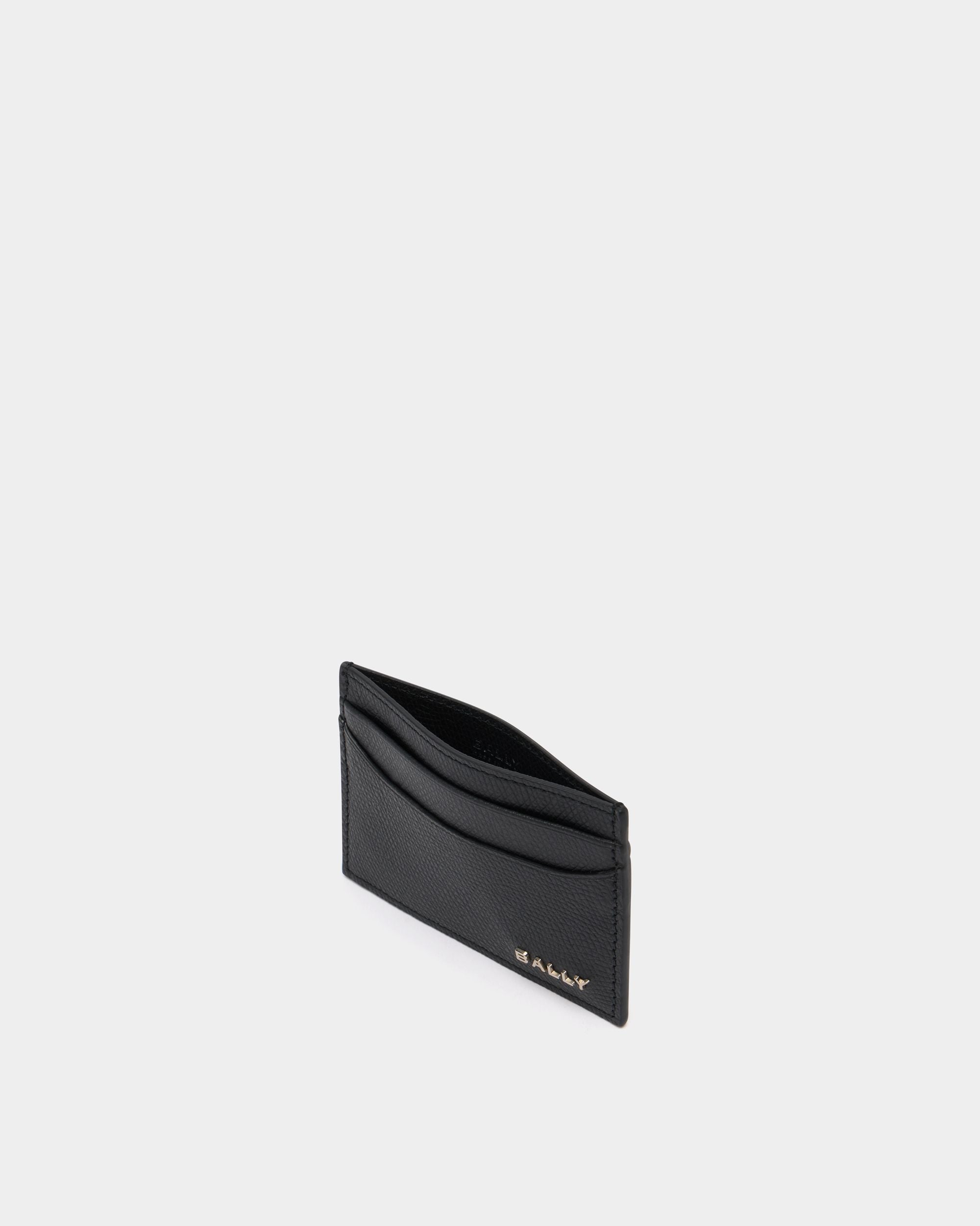 Bally Essential Card Holder in Black Grained Leather - Image 3
