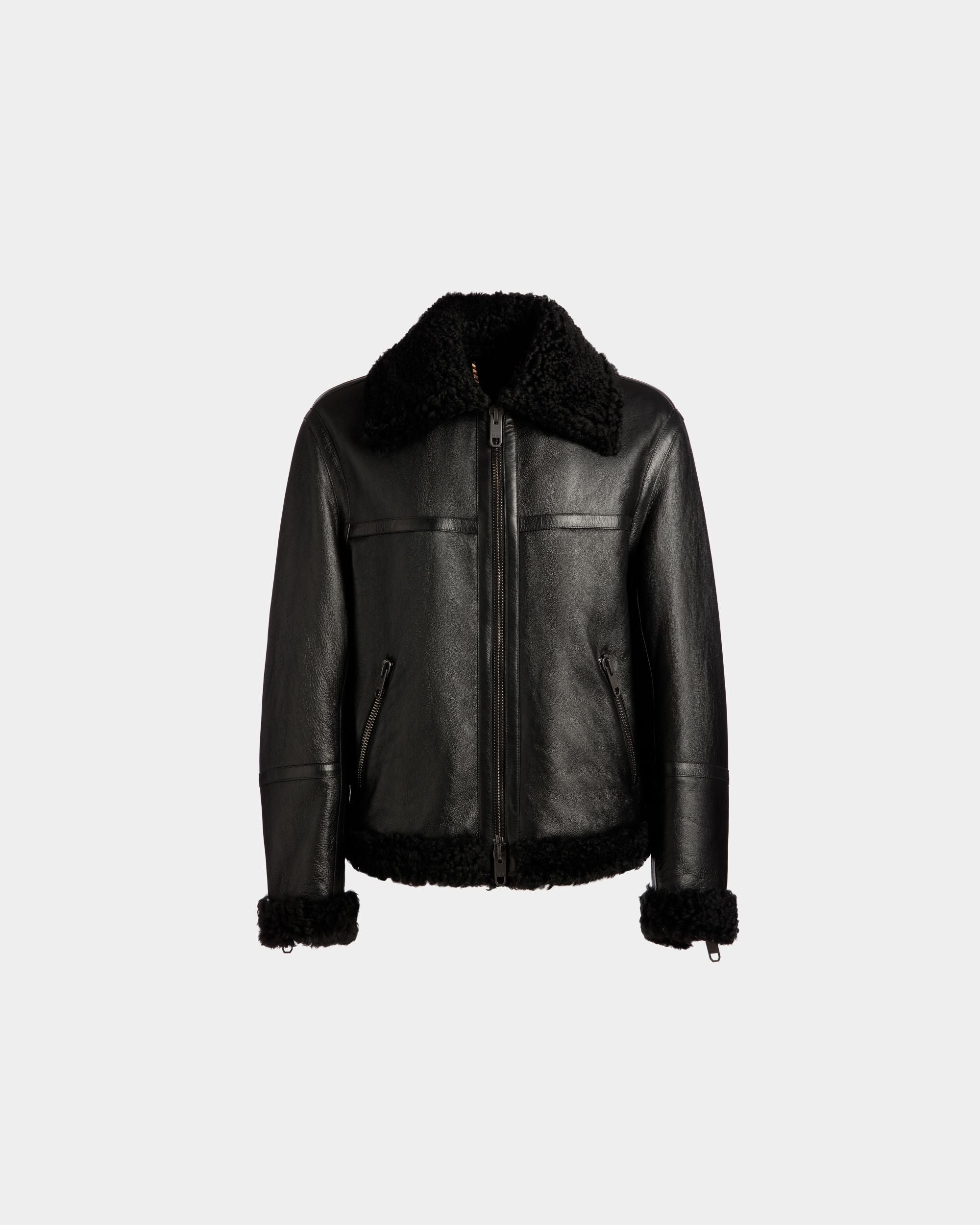 Adrien Brody Travel Collection Blouson In Black Leather