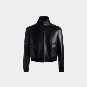 Blouson in Black Leather