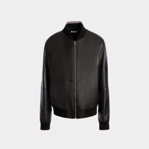 Bomber In Black Leather
